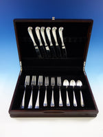 Queen Anne Williamsburg by Stieff Sterling Silver Flatware Set Service 24 Pieces