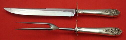 Queen's Lace by International Sterling Silver Roast Carving Set 2 Pieces