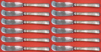 Craftsman by Towle Sterling Silver Butter Spreaders HH paddle Set 12pcs 5 3/8"