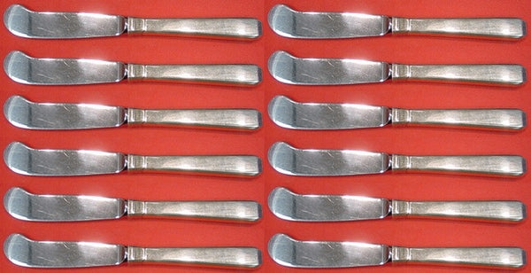 Craftsman by Towle Sterling Silver Butter Spreaders HH paddle Set 12pcs 5 3/8"