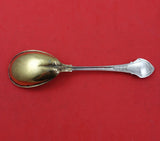 Angelo by Wood and Hughes Sterling Silver Preserve Spoon GW Bright-Cut 6 3/8"