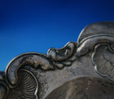 Danish Sterling Silver Gravy Boat Hammered w/Applied Cast Dragon Handles (#5517)