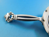 Acorn by Georg Jensen Sterling Silver Tea Strainer AS with Rest 5 3/4"