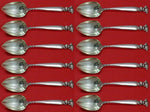 Romance of the Sea by Wallace Sterling Silver Grapefruit Sp Custom Set 12 pcs