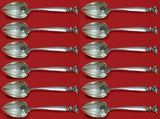 Romance of the Sea by Wallace Sterling Silver Grapefruit Sp Custom Set 12 pcs