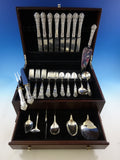 French Renaissance Reed & Barton Sterling Silver Flatware Set 8 Service 49 pc Dn