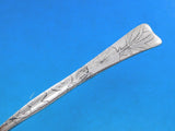 Lap Over Edge Acid Etched Tiffany Sterling Ice Cream Fork GW Sensitive Plant