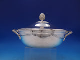 Christofle Silverplate Covered Vegetable Bowl w/ handles Pinecone Finial (#7358)