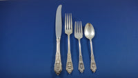 Rose Point by Wallace Sterling Silver Flatware Set 12 Service 60 Pcs Dinner Size