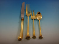 Onslow Gold Stainless Steel by Oxford Hall Flatware Set Service 168 Pieces