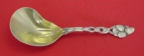 Strawberry Vine by Tiffany and Co Sterling Silver Conch Spoon Gold Washed 9 1/2"