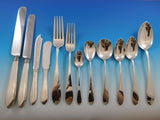 Pointed End by AJ Stone Sterling Silver Flatware Service Set Dinner 218 Pieces