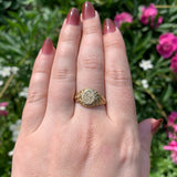 Victorian 14k Gold Signet Ring with "PNB" Monogram Size 9.25 Jewelry (#J7277)