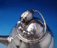 Blossom by Georg Jensen Sterling Silver Tea Set 6pc (#7450) Spectacular!