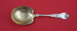 Violet by Whiting Sterling Silver Preserve Spoon w/ design in bowl GW 7 1/4"