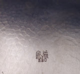 Korean .990 Silver Relish Dish Chrysanthemum Motif Partial Gilt 3-D Fruit #7509