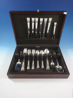 Diadem by Reed & Barton Sterling Silver Flatware Service Set 35 PC Modern Beaded