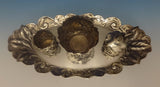 Frank Smith Sterling Silver Smoking Set 4pc with Leaf & Wave Motif (#0392)
