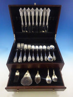 Grande Baroque by Wallace Sterling Silver Flatware Set 8 Service 51 Pcs Dinner