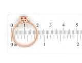 14k Rose Gold .96ct Genuine Natural Oregon Sunstone Diamond Ring 7.75 (#J7557)