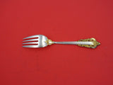 Grande Baroque Gold Accent by Wallace Sterling Silver Salad Fork 6 1/4