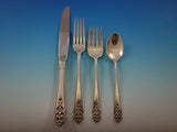 Queens Lace by International Sterling Silver Flatware GROUP 35 pieces - SPECIAL