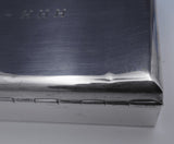 Cartier Sterling Silver Cigarette Case Wood Lined #18 w/ Mono "HHH-JCH" (#0329)