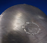 Italian .800 Silver Compact w/ Mirror Puff Screen Brushed Finish 3 3/8" (#6564)