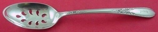 Cameo by International Sterling Silver Serving Spoon Pcd 9-Hole Orig 8 1/4"
