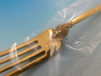 Grande Baroque Gold Wallace Sterling Silver Flatware Set Service 35 pcs Vermeil