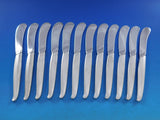 Contour by Towle Sterling Silver Butter Spreader HH Paddle Set of 12 pcs 6 1/8"