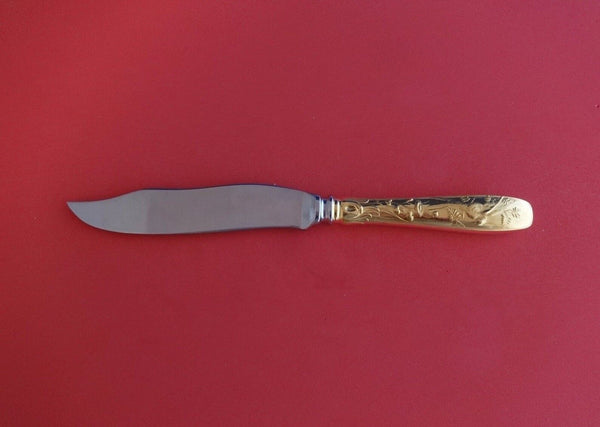Audubon Gold by Tiffany & Co. Sterling Silver Fish Knife HHWS  8"
