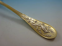 Japanese by Tiffany & Co. Sterling Fish Serving Fork with Bird Vermeil 9 1/2"