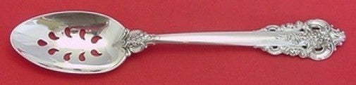 Grande Baroque by Wallace Sterling Silver Serving Spoon Pcd 9-Hole Custom 8 1/2"