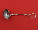 Durgin Sterling Silver Sauce Ladle aesthetic twist loop handle 6"