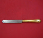 Odiot French France Gold Plated Dessert Knife 8 1/8" Flatware