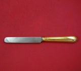 Odiot French France Gold Plated Dessert Knife 8 1/8" Flatware