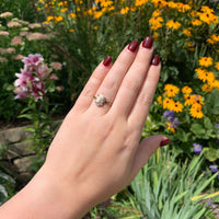 10k Yellow Gold 2.69 Carat Genuine Natural Gold Vein Quartz Ring Size 8 (#J6940)