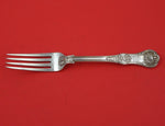 Queens by Unknown English Sterling Silver Dinner Fork w/Oyster Shell Back 8 1/4"