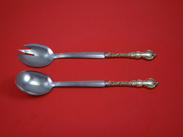 Du Barry by International Sterling Silver Salad Serving Set Modern Custom 2pc