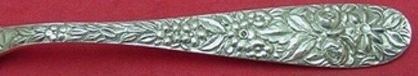 Hand Chased Rose by Schofield Sterling Silver Napkin Clip Custom Made To Order