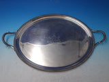 Gadroon by Unknown English Silverplate Serving Tray with Lion Crest 21" (#5935)