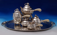 Blossom by Georg Jensen Sterling Silver Tea Set 6pc (#7450) Spectacular!