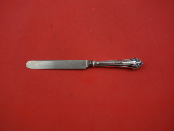 Lenox by Durgin Sterling Silver Dessert Knife Blunt Hollow Handle Dated 7 3/4"