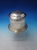 H.A. English Silverplate Biscuit Box Bun Warmer Pierced Engraved (#6002)