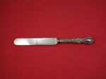 Floral by Wallace Plate Silverplate Dinner Knife Blunt Blade 9 3/8" Flatware