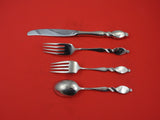 Silver Swirl by Wallace Sterling Silver Regular Size Place Setting(s) 4-Piece