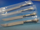 Royal Dynasty by Kirk-Stieff Sterling Silver Steak Knife Set Texas Sized Custom