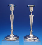 Hamilton by Tiffany and Co Sterling Silver Candlestick Pair #17267B/7117 (#7861)