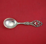 Norwegian Sterling Silver Condiment Spoon with Pheasant Motif 5 7/8" Serving